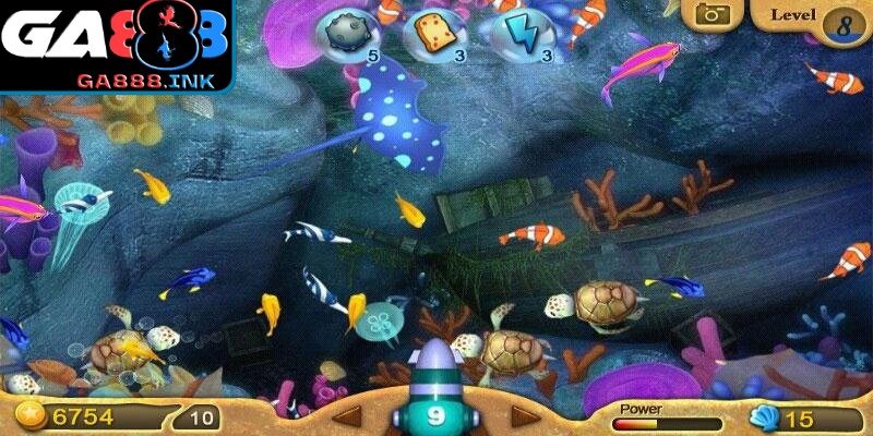 Tính năng khóa mục tiêu khi cá lớn xuất hiện