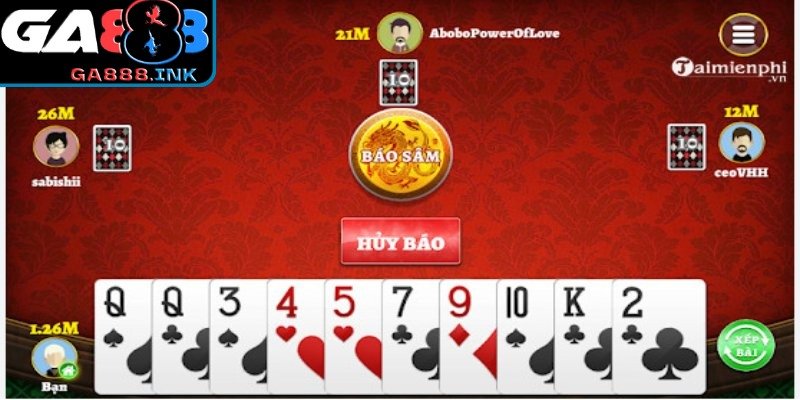 Bảng thứ tự quân bài và tổ hợp chuẩn luật