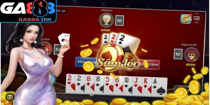 Bàn cược Sâm lốc tại GA888 giao diện rõ nét